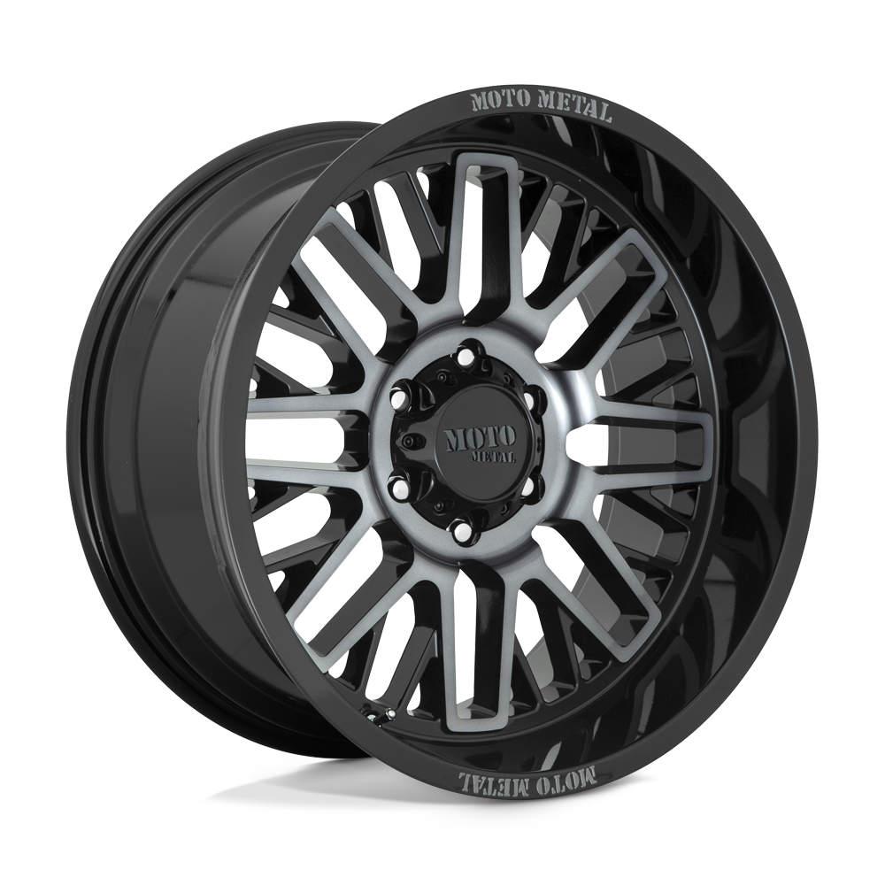 Moto Metal MO802 Gloss Black Machined With Gray Tint 20x9 00 8x170mm 125.1mm - WheelWiz