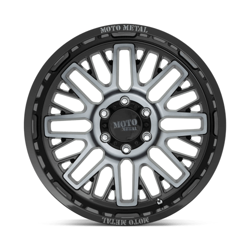 Moto Metal MO802 Gloss Black Machined With Gray Tint 20x9 00 8x170mm 125.1mm - WheelWiz