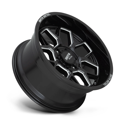 Moto Metal MO803 BANSHEE Gloss Black Milled 20x10 -18 6x139.7mm 106.1mm - Wheelwiz