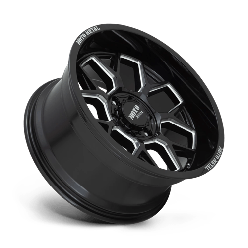 Moto Metal MO803 BANSHEE Gloss Black Milled 20x10 -18 8x170mm 125.1mm - Wheelwiz
