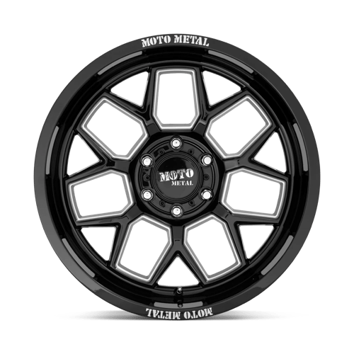 Moto Metal MO803 BANSHEE Gloss Black Milled 20x10 -18 8x170mm 125.1mm - Wheelwiz