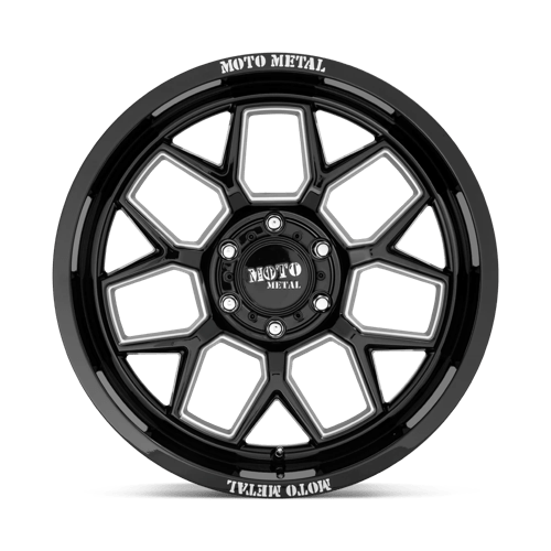 Moto Metal MO803 BANSHEE Gloss Black Milled 20x10 -18 6x135mm 87.1mm - Wheelwiz