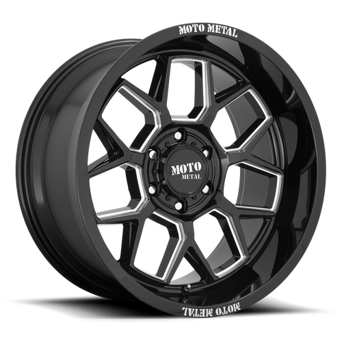 Moto Metal MO803 BANSHEE Gloss Black Milled 20x10 -18 5x139.7mm 78.1mm