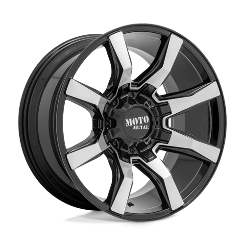 Moto Metal MO804 SPIDER Gloss Black Machined 20x10 -18 8x165.1mm 125.1mm - Wheelwiz
