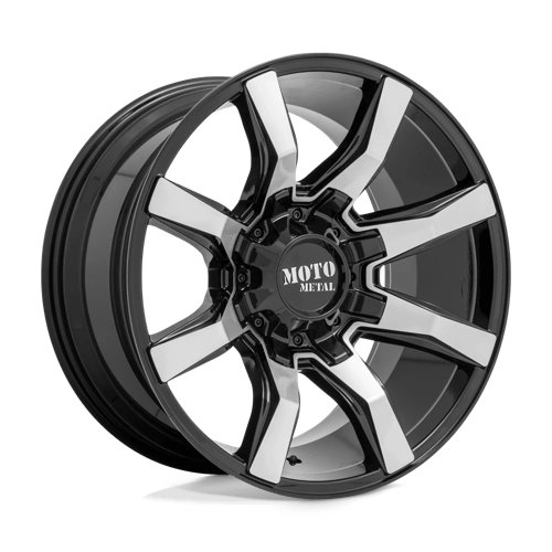 Moto Metal MO804 SPIDER Gloss Black Machined 20x9 +18 6x135|6x139.7mm 106.1mm - WheelWiz