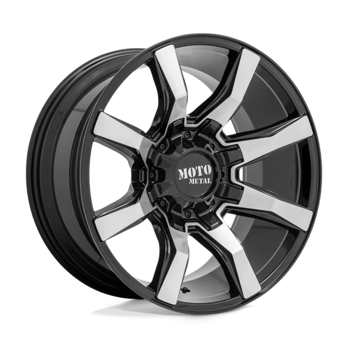 Moto Metal MO804 SPIDER Gloss Black Machined 22x10 -18 6x135|6x139.7mm 106.1mm - Wheelwiz