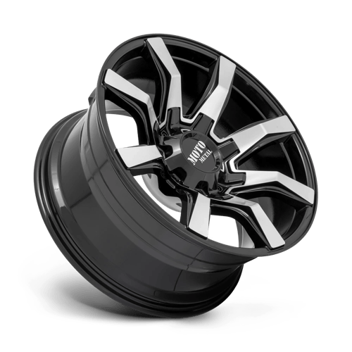 Moto Metal MO804 SPIDER Gloss Black Machined 22x10 -18 5x127|5x139.7mm 78.1mm - Wheelwiz