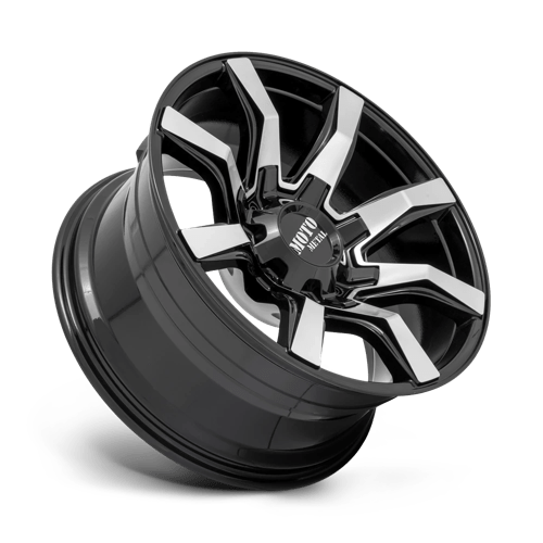 Moto Metal MO804 SPIDER Gloss Black Machined 20x9 +18 6x135|6x139.7mm 106.1mm - WheelWiz