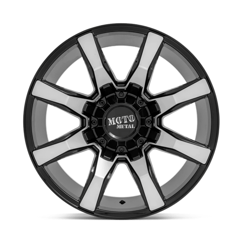 Moto Metal MO804 SPIDER Gloss Black Machined 22x10 -18 6x135|6x139.7mm 106.1mm - Wheelwiz