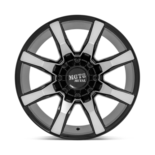 Moto Metal MO804 SPIDER Gloss Black Machined 20x9 +18 6x135|6x139.7mm 106.1mm - WheelWiz