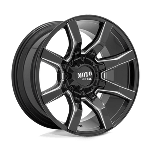 Moto Metal MO804 SPIDER Gloss Black Milled 20x9 0 8x180mm 124.2mm - Wheelwiz