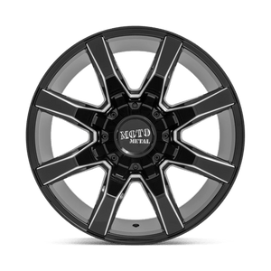 Moto Metal MO804 SPIDER Gloss Black Milled 20x9 +18 6x114.3|6x139.7mm 78.1mm - Wheelwiz