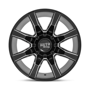 Moto Metal MO804 SPIDER Gloss Black Milled 20x9 +18 5x127|5x139.7mm 78.1mm - WheelWiz