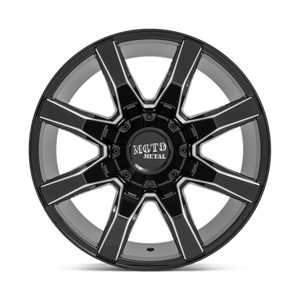 Moto Metal MO804 SPIDER Gloss Black Milled 20x9 +18 8x165.1mm 125.1mm - Wheelwiz