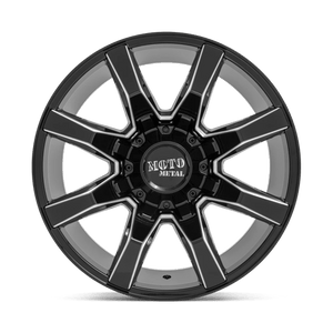 Moto Metal MO804 SPIDER Gloss Black Milled 22x12 -44 5x127|5x139.7mm 78.1mm - Wheelwiz