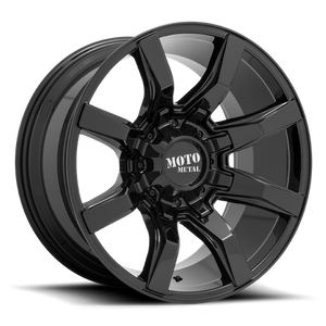 Moto Metal MO804 SPIDER Gloss Black 22x12 -44 6x135|6x139.7mm 106.1mm - Wheelwiz