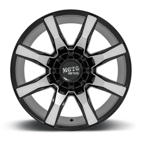 Moto Metal MO804 SPIDER Gloss Black Machined 20x9 0 8x165.1mm 125.1mm - Wheelwiz
