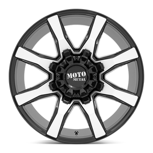 Moto Metal MO804 SPIDER Gloss Black Machined 20x10 +12 6x135|6x139.7mm 106.1mm