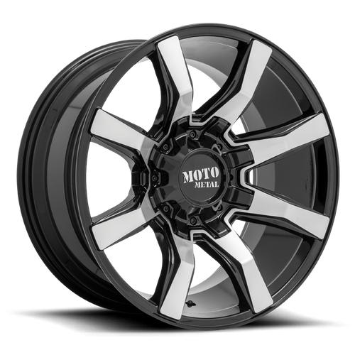 Moto Metal MO804 SPIDER Gloss Black Machined 20x9 0 6x120|6x139.7mm 78.1mm - Wheelwiz
