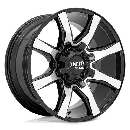 Moto Metal MO804 SPIDER Gloss Black Machined 20x10 +12 8x165.1mm 125.1mm