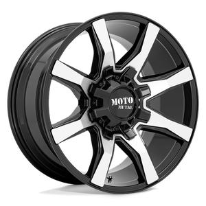 Moto Metal MO804 SPIDER Gloss Black Machined 20x10 +12 8x180mm 124.2mm