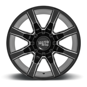 Moto Metal MO804 SPIDER Gloss Black Milled 20x9 0 8x165.1mm 125.1mm - Wheelwiz