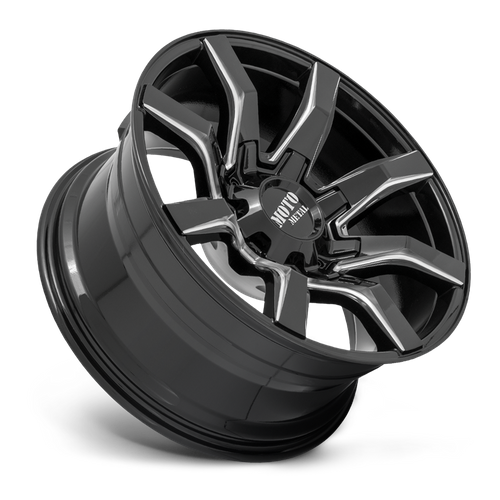 Moto Metal MO804 SPIDER Gloss Black Milled 20x9 0 8x165.1mm 125.1mm - Wheelwiz