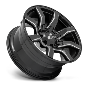 Moto Metal MO804 SPIDER Gloss Black Milled 20x9 0 8x165.1mm 125.1mm - Wheelwiz