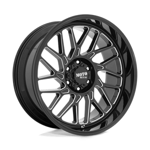 Moto Metal MO805 Gloss Black Milled 20x10 -18 8x180mm 124.2mm - Wheelwiz