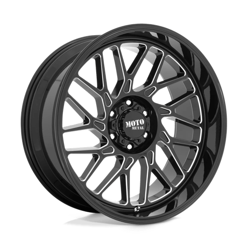 Moto Metal MO805 Gloss Black Milled 22x10 -18 8x170mm 125.1mm - Wheelwiz