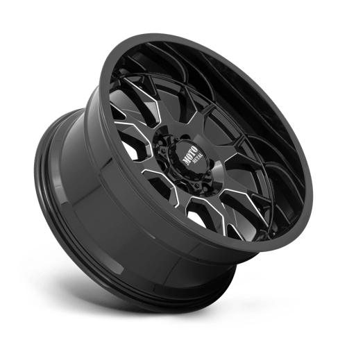Moto Metal MO806 Gloss Black Milled 22x12 -44 8x165.1mm 125.1mm - Wheelwiz