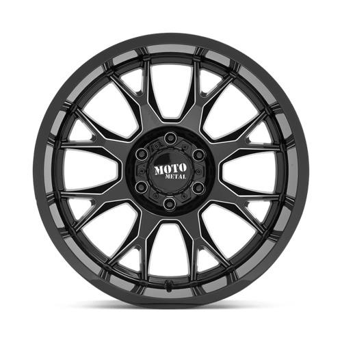 Moto Metal MO806 Gloss Black Milled 20x9 0 8x165.1mm 125.1mm - Wheelwiz