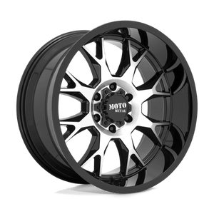 Moto Metal MO806 Gloss Black Machined 22x12 -44 8x170mm 125.1mm - WheelWiz