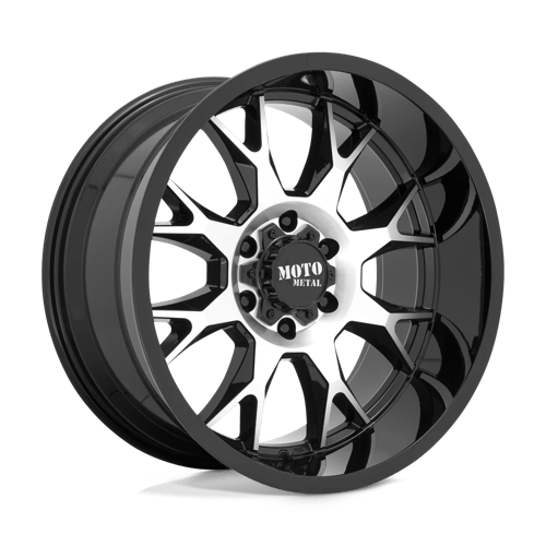 Moto Metal MO806 Gloss Black Machined 20x10 -18 6x135mm 87.1mm - Wheelwiz