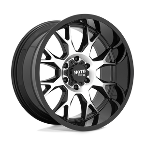 Moto Metal MO806 Gloss Black Machined 22x12 -44 8x170mm 125.1mm - WheelWiz