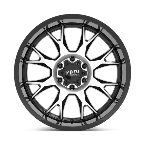 Moto Metal MO806 Gloss Black Machined 20x10 -18 5x127mm 71.5mm - Wheelwiz
