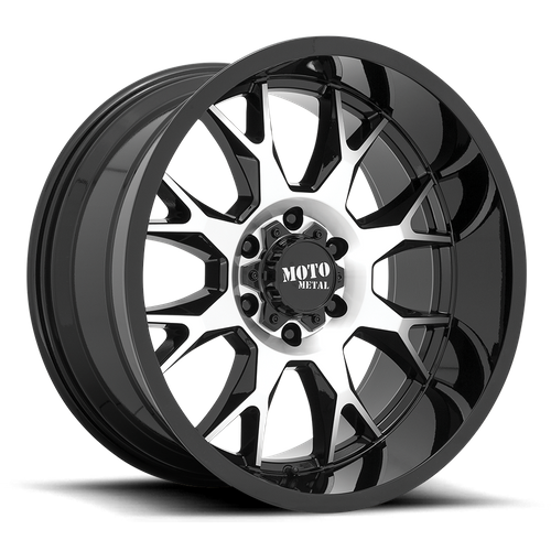 Moto Metal MO806 Gloss Black Machined 20x10 -18 5x139.7mm 78.1mm - Wheelwiz