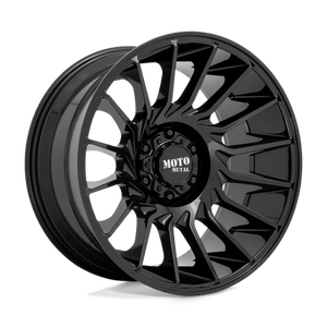 Moto Metal MO807 Gloss Black 22x10 -18 8x180mm 124.2mm - WheelWiz