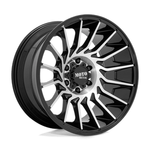 Moto Metal MO807 Gloss Black Machined 20x10 -18 6x135mm 87.1mm - Wheelwiz