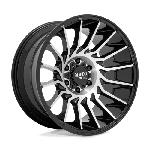 Moto Metal MO807 Gloss Black Machined 20x10 -18 6x139.7mm 106.1mm - Wheelwiz