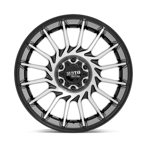 Moto Metal MO807 Gloss Black Machined 22x10 -18 8x170mm 125.1mm - Wheelwiz