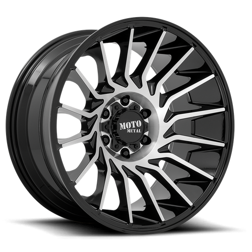 Moto Metal MO807 Gloss Black Machined 22x12 -44 5x127mm 71.5mm