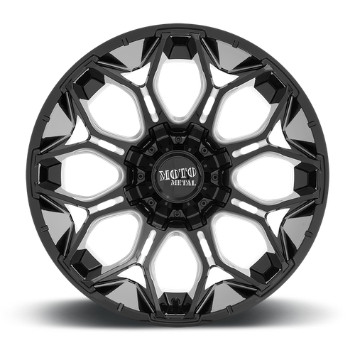 Moto Metal MO808 SNIPER Gloss Black Milled 20x9 0 5x139.7|5x150mm 110.1mm