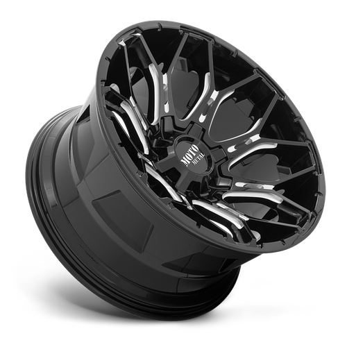 Moto Metal MO808 SNIPER Gloss Black Milled 20x9 0 6x135|6x139.7mm 106.1mm - Wheelwiz