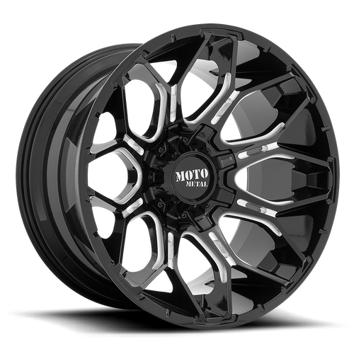 Moto Metal MO808 SNIPER Gloss Black Milled 20x9 0 8x170mm 125.1mm