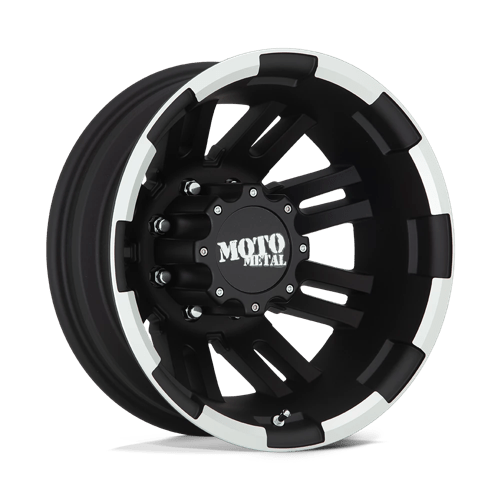 Moto Metal MO963 Matte Black Machined 17x6 -134 8x165.1mm 125.1mm - Wheelwiz