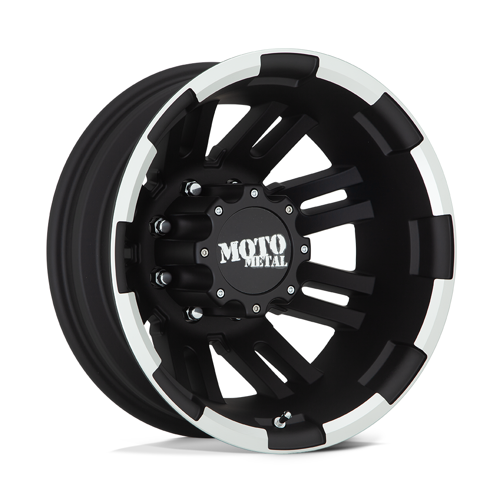 Moto Metal MO963 Matte Black Machined - Rear 17x6 -134 8x200mm 142mm - WheelWiz