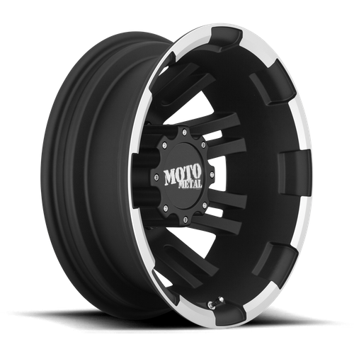 Moto Metal MO963 Matte Black Machined 17x6 -134 8x165.1mm 125.1mm - Wheelwiz