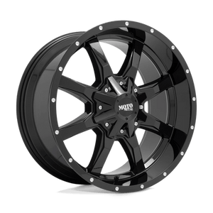 Moto Metal MO970 Gloss Black W/ Spot Milled Lip 20x9 +18 6x135|6x139.7mm 106.1mm - Wheelwiz