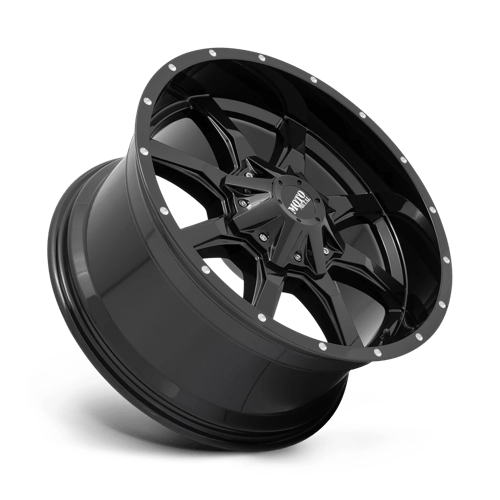 Moto Metal MO970 Gloss Black W/ Spot Milled Lip 20x10 -24 8x165.1mm 125.1mm - Wheelwiz